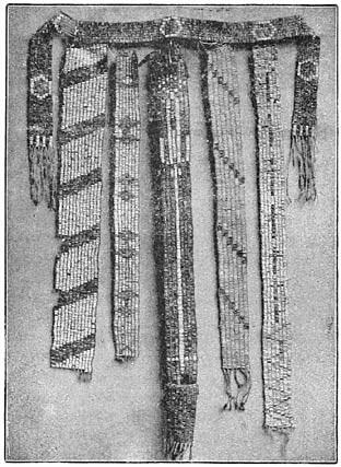 Ancient Iroquois wampum belts